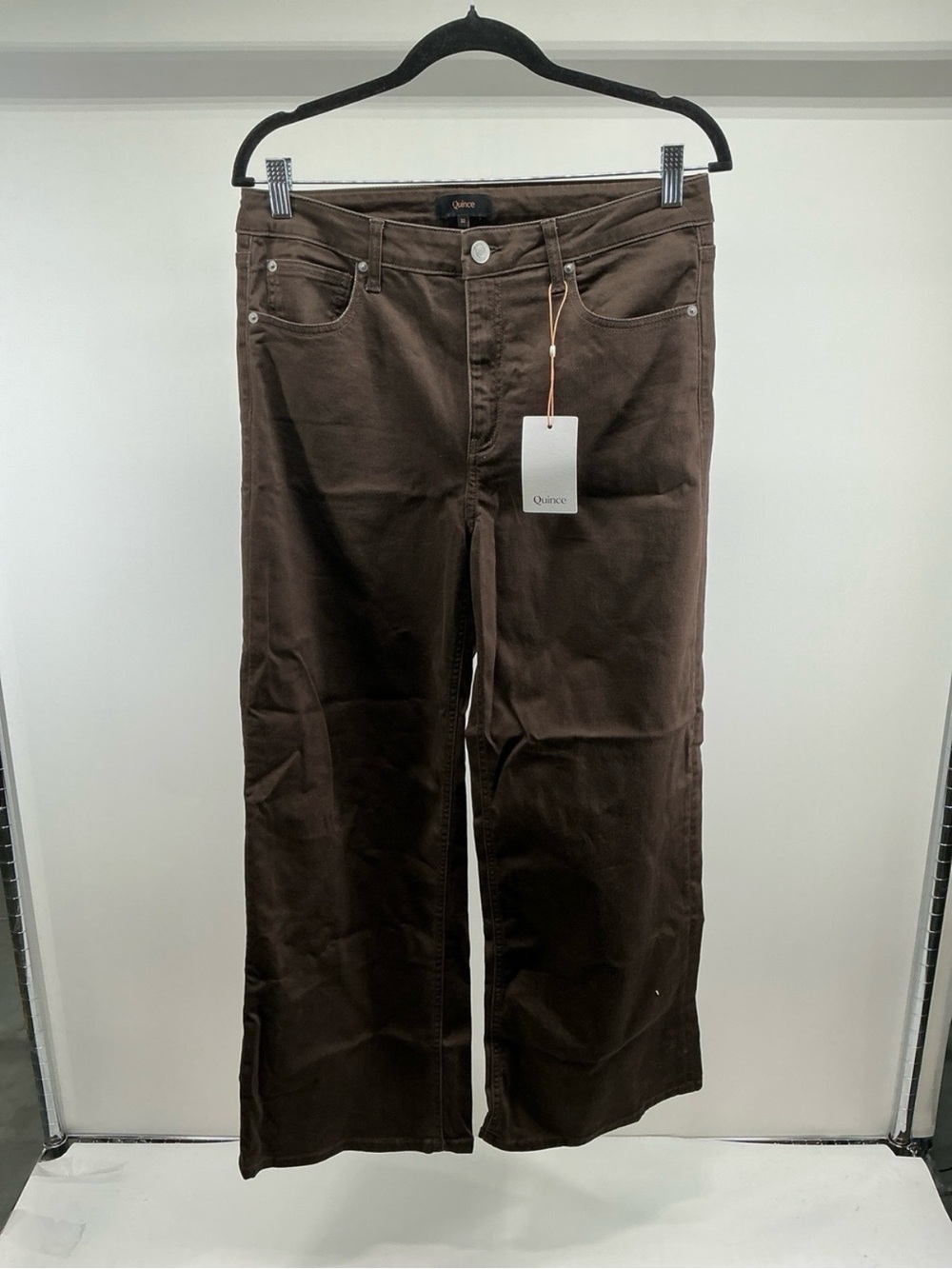NWT Quince Bella Stretch Wide Leg Jeans - 28"
